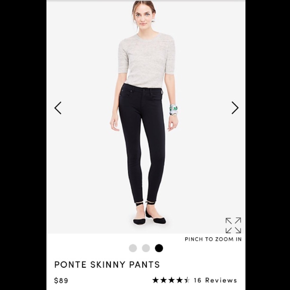 Ann Taylor Black Skinnies